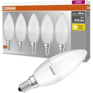 E14 LED SVIEČKOVÁ žiarovka 5,7W 40W 2700K OSRAM 5PAK