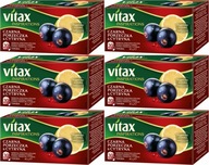 VITAX Inspirations Čierna ríbezľa Čaj s citrónom 20 tb x 6 ks VITAX Inspirations Čierna ríbezľa Čaj s citrónom 20 tb x 6 ks