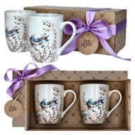 Hrnček na kávu SET 2 porcelánových hrnčekov ako darček pre pár rodičov Hrnček na kávu SET 2 porcelánových hrnčekov ako darček pre pár rodičov