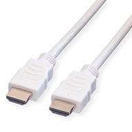 HDMI Ethernetový kábel M/M 3D biely 1080p 10m