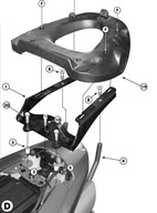 Rám horného kufra Suzuki GSR 600 06-11 plátov Rám horného kufra Suzuki GSR 600 06-11 plátov