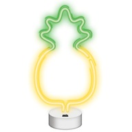NEON LED ANANÁS NA STOJANEJ NOČNEJ LAMPE ŽLTÉ ZELENÉ USB/BATTÉRIA NEON LED ANANÁS NA STOJANEJ NOČNEJ LAMPE ŽLTÉ ZELENÉ USB/BATTÉRIA