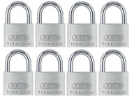 SADA 8 ZÁMKOV ABUS TITALIUM 64TI/45 SYSTÉM JEDNÉHO KĽÚČA SADA 8 ZÁMKOV ABUS TITALIUM 64TI/45 SYSTÉM JEDNÉHO KĽÚČA