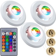 3x HALOGÉNOVÁ STROPNÁ LAMPA RGB LED ŽIAROVKA 3x HALOGÉNOVÁ STROPNÁ LAMPA RGB LED ŽIAROVKA
