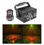 Disco dj projektor s farebným laserovým svetlom