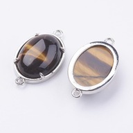 Spojka tigrieho oka ~25x15 mm 1 ks. Spojka tigrieho oka ~25x15 mm 1 ks.