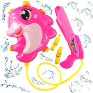Dolphin ruksak s vodnou pištoľou sikawka ružový