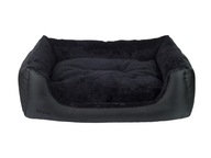 amiplay Obdĺžniková posteľ Aspen Sofa XL Black