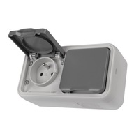 Zásuvka Dvojitá hermetická zásuvka IP55 16A-250V~ 'HERMETIQ' Zásuvka Dvojitá hermetická zásuvka IP55 16A-250V~ 'HERMETIQ'