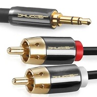 Kábel 3,5mm jack kábel - 2RCA cinch zástrčka 3m Shudder PREMIUM COMPRESSION Kábel 3,5mm jack kábel - 2RCA cinch zástrčka 3m Shudder PREMIUM COMPRESSION