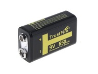 Trustfire 9V 650mAh Block 6LR61 6F22 BMS chránený Trustfire 9V 650mAh Block 6LR61 6F22 BMS chránený