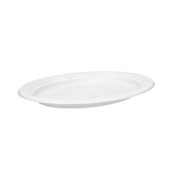 Jednorazové oválne PTC taniere, biele, 32 cm, 50 ks Jednorazové oválne PTC taniere, biele, 32 cm, 50 ks