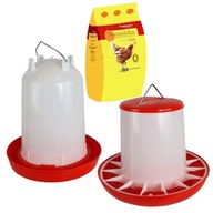 Set krmítka 12KG a napájadla 12L pre nosnice Set krmítka 12KG a napájadla 12L pre nosnice