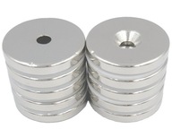 SILNÝ NEODYMOVÝ MAGNET 20x3 mm S OTVOROM 7/3,5 mm PRE SÚPRAVU 10 SKRUTKOV SILNÝ NEODYMOVÝ MAGNET 20x3 mm S OTVOROM 7/3,5 mm PRE SÚPRAVU 10 SKRUTKOV