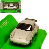 MODEL AUTA 1:34 WELLY PORSCHE 911 TURBO STRIEBORNÁ MODEL AUTA 1:34 WELLY PORSCHE 911 TURBO STRIEBORNÁ