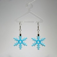 Lego náušnice vyrobené z blokov Snowflake 53972 DIY Lego náušnice vyrobené z blokov Snowflake 53972 DIY