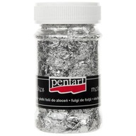 Strieborné FLAKES na nalepenie 100ml na zdobenie Strieborné FLAKES na nalepenie 100ml na zdobenie