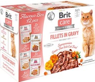 BRIT CARE CAT filety omáčka MIX 4 príchute 12x85g