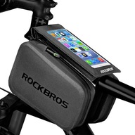 Taška na rám na bicykel, Rockbros AS-006BK, taška na puzdro na smartfón Taška na rám na bicykel, Rockbros AS-006BK, taška na puzdro na smartfón