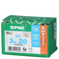 Nerezové skrutky A2 SPAX 3,5x20 TX 200 ks Nerezové skrutky A2 SPAX 3,5x20 TX 200 ks