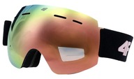 Dievčenské lyžiarske okuliare 4F F024, ružové, UV 400 filter