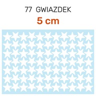 Samolepky na steny, nábytok, okná, HVIEZDY 5 cm | 77 kusov Samolepky na steny, nábytok, okná, HVIEZDY 5 cm | 77 kusov