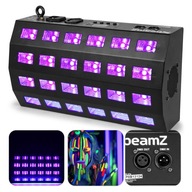Ultrafialový reflektor UV LED stroboskop 24x 3W DMX