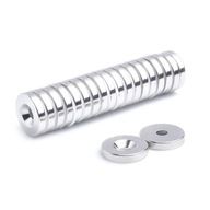 Neodymový prstencový magnet MP 16x(8x4)x3 N38 na skrutku 25 kusov Neodymový prstencový magnet MP 16x(8x4)x3 N38 na skrutku 25 kusov