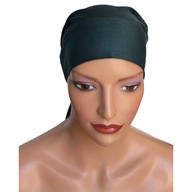 Turban Wega, zelená jar, ľahká šatka na hlavu, aj po chemoterapii