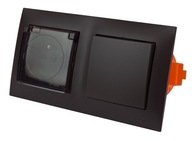 SIMON 54 SPÍNAČ SVETIEL IP44 HERMETICKÝ ČIERNA SIMON 54 SPÍNAČ SVETIEL IP44 HERMETICKÝ ČIERNA
