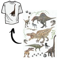 Nažehľovacie fólie na oblečenie Sada nálepiek dinosaura 1