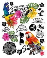 Termo nálepka na oblečenie Summer Iron-on Transfers Termo nálepka na oblečenie Summer Iron-on Transfers