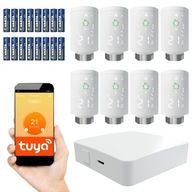 8x SMART ovládač s termostatickou hlavicou + WiFi brána Zigbee 3.0 Tuya 8x SMART ovládač s termostatickou hlavicou + WiFi brána Zigbee 3.0 Tuya