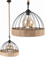 Jutové závesné svietidlo DOME boho Jutové závesné svietidlo DOME boho