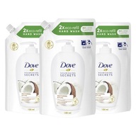 Dove Restoring Coconut tekuté mydlo, zásoba 3x500ml Dove Restoring Coconut tekuté mydlo, zásoba 3x500ml