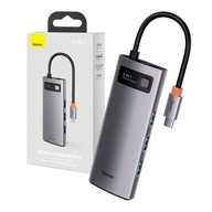 Hub Baseus Metal Gleam Series 5v1, USB-C na 3x USB 3.0 + HDMI + USB-C PD Hub Baseus Metal Gleam Series 5v1, USB-C na 3x USB 3.0 + HDMI + USB-C PD