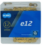 KMC E12 reťaz na bicykel 12 rýchlostí 130 og GOLD Ti-N BOX E-BIKE BOX BE12TTI30 KMC E12 reťaz na bicykel 12 rýchlostí 130 og GOLD Ti-N BOX E-BIKE BOX BE12TTI30