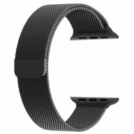 Milánsky sieťovaný remienok pre Apple Watch 7 45 mm čierny Milánsky sieťovaný remienok pre Apple Watch 7 45 mm čierny