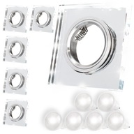 6x GU10 SKLENENÁ HALOGÉNOVÁ LAMPA PRE LED ŽIAROVKY 6x GU10 SKLENENÁ HALOGÉNOVÁ LAMPA PRE LED ŽIAROVKY