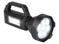 Ručný svetlomet 7 LED + COB + solárna batéria Ručný svetlomet 7 LED + COB + solárna batéria