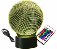 3D LED LAMPA na basketbal 16 RGB farieb 3D LED LAMPA na basketbal 16 RGB farieb