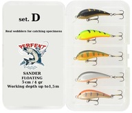 5 x BONITO SANDER 5cm/4gr plávajúca + KRABIČKA D 5 x BONITO SANDER 5cm/4gr plávajúca + KRABIČKA D