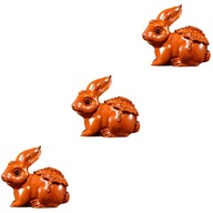 Dekorácia na stôl Mini hračky Socha králika 3 kusy