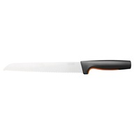FISKARS STEEL kuchynský nôž na chlieb, 20,5 cm, čierny