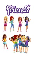 Potlač na tortový fondán LEGO FRIENDS Potlač na tortový fondán LEGO FRIENDS