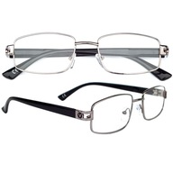 Pánske okuliare Plus +2.5 Metal V240 RG8