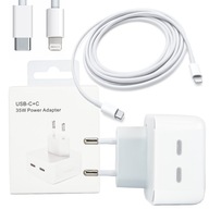 RÝCHLA NABÍJAČKA 2x USB-C + LIGHTNING USB-C KÁBEL