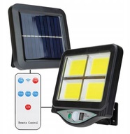 Svetlomet LED solárna lampa + PIR senzor Diaľkové ovládanie