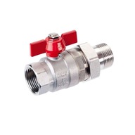 FERRO Guľový ventil s 1/2" spojkou, CHROM FERRO Guľový ventil s 1/2" spojkou, CHROM