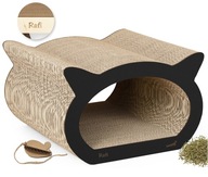 ŠKRABIDLO pre mačku, kartón, kartónová posteľ, ČIERNA